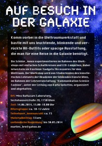 Flyer Kommunikation Science Fashion